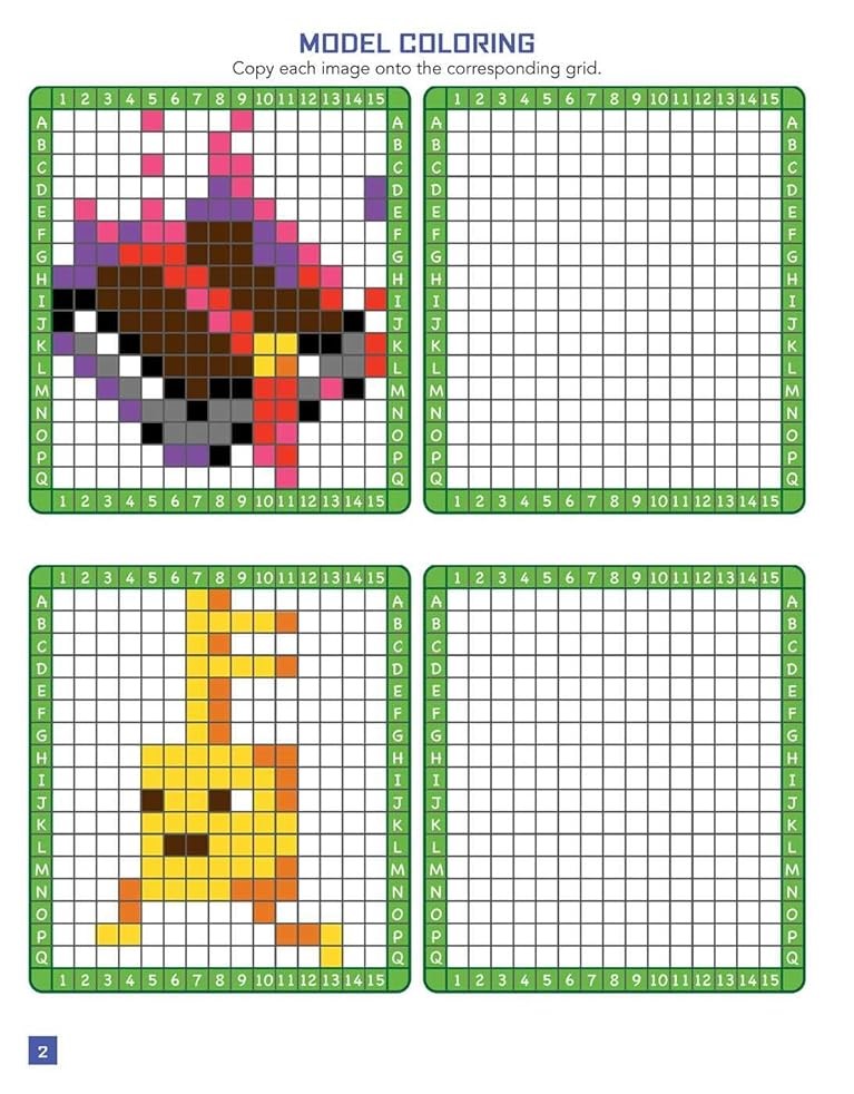 Neoficiální Minecraft Pixel Art Omalovánky